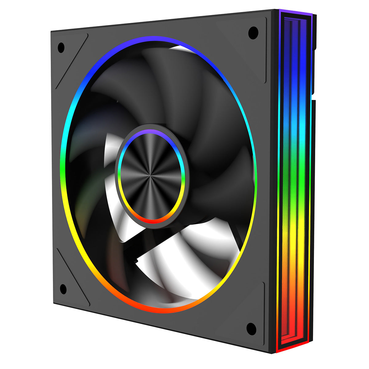 CiT Saturn 120mm ARGB Black 4pin PWM PC Cooling Infinity Fan - Destello
