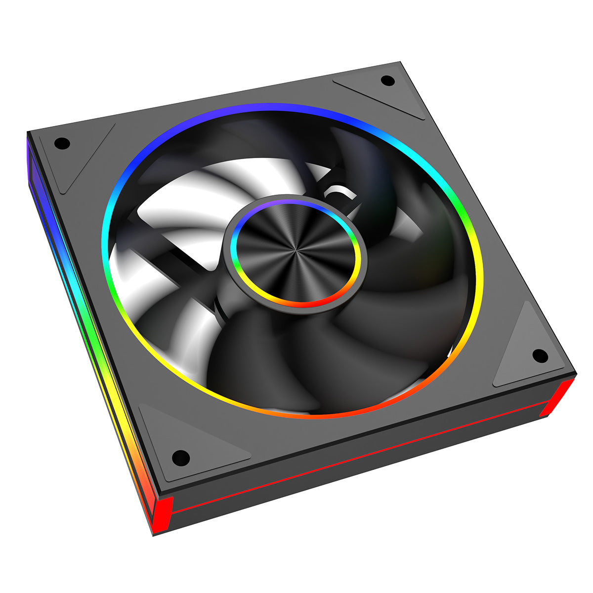 CiT Saturn 120mm ARGB Black 4pin PWM PC Cooling Infinity Fan - Destello