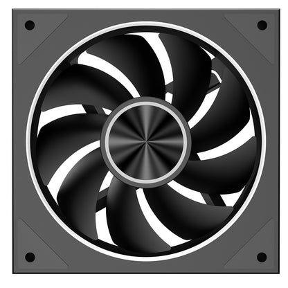 CiT Saturn 120mm ARGB Black 4pin PWM PC Cooling Infinity Fan - Destello