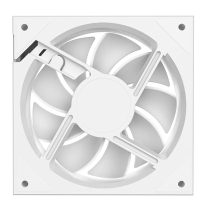 CiT Saturn 120mm ARGB White 4pin PWM PC Cooling Infinity Fan - Destello