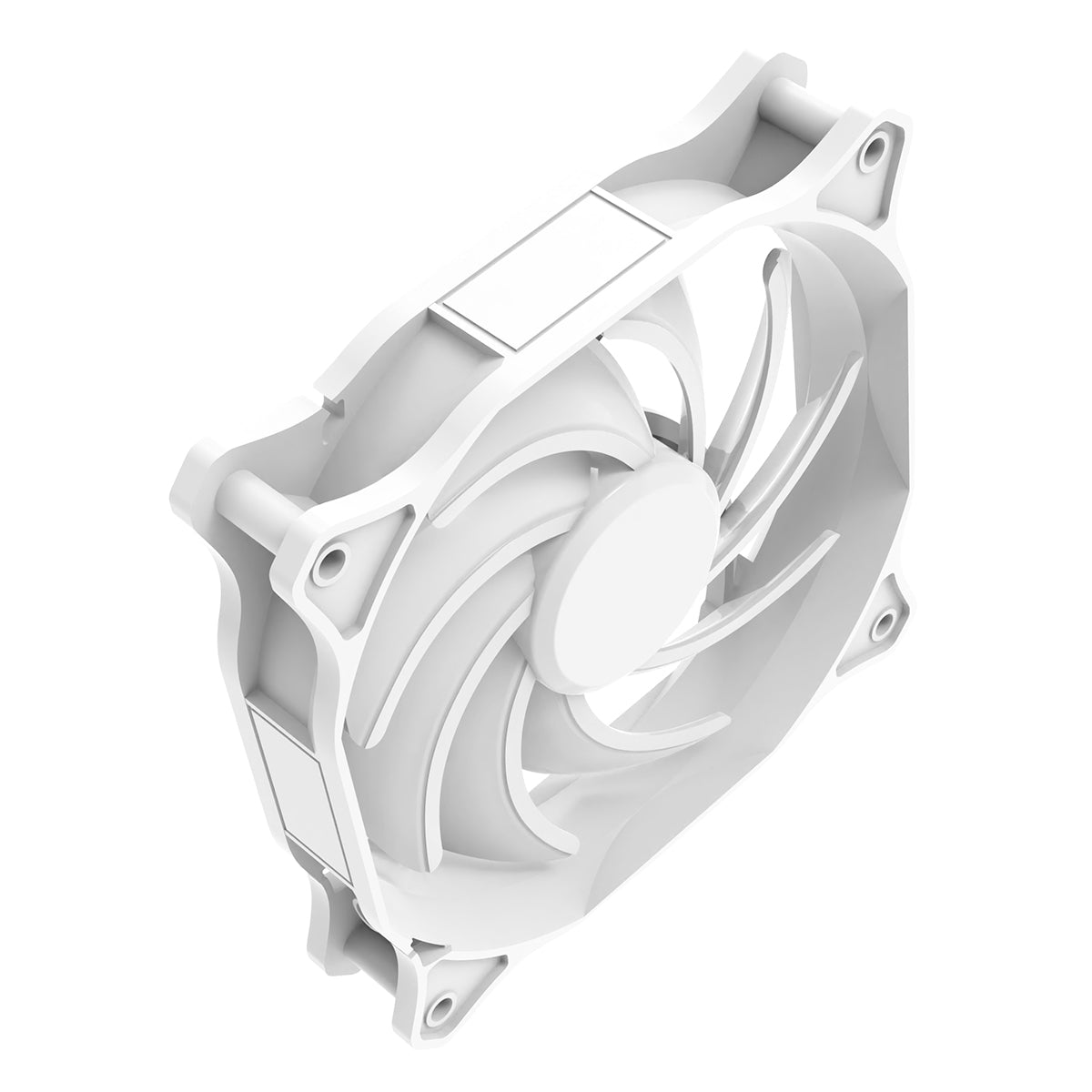 CiT Siberia 120mm RGB Rainbow White Master PC Inner-Ring Cooling Fan - Destello