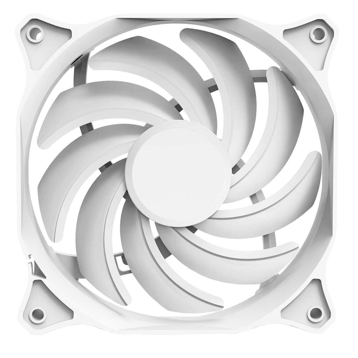 CiT Siberia 120mm RGB Rainbow White Master PC Inner-Ring Cooling Fan