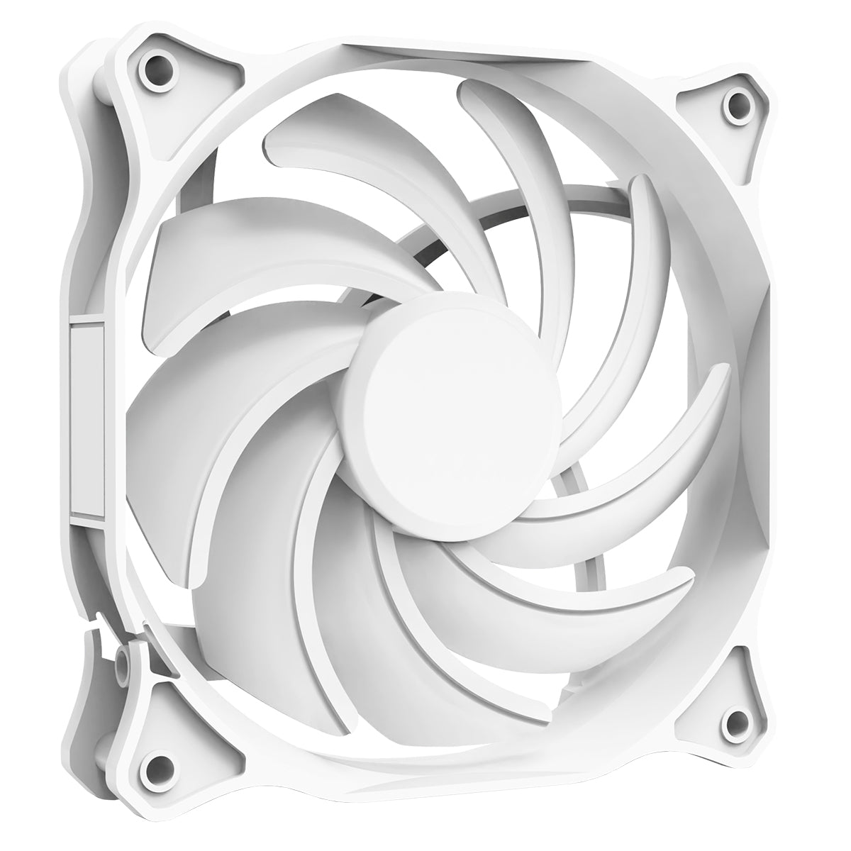 CiT Siberia 120mm RGB Rainbow White Master PC Inner-Ring Cooling Fan - Destello