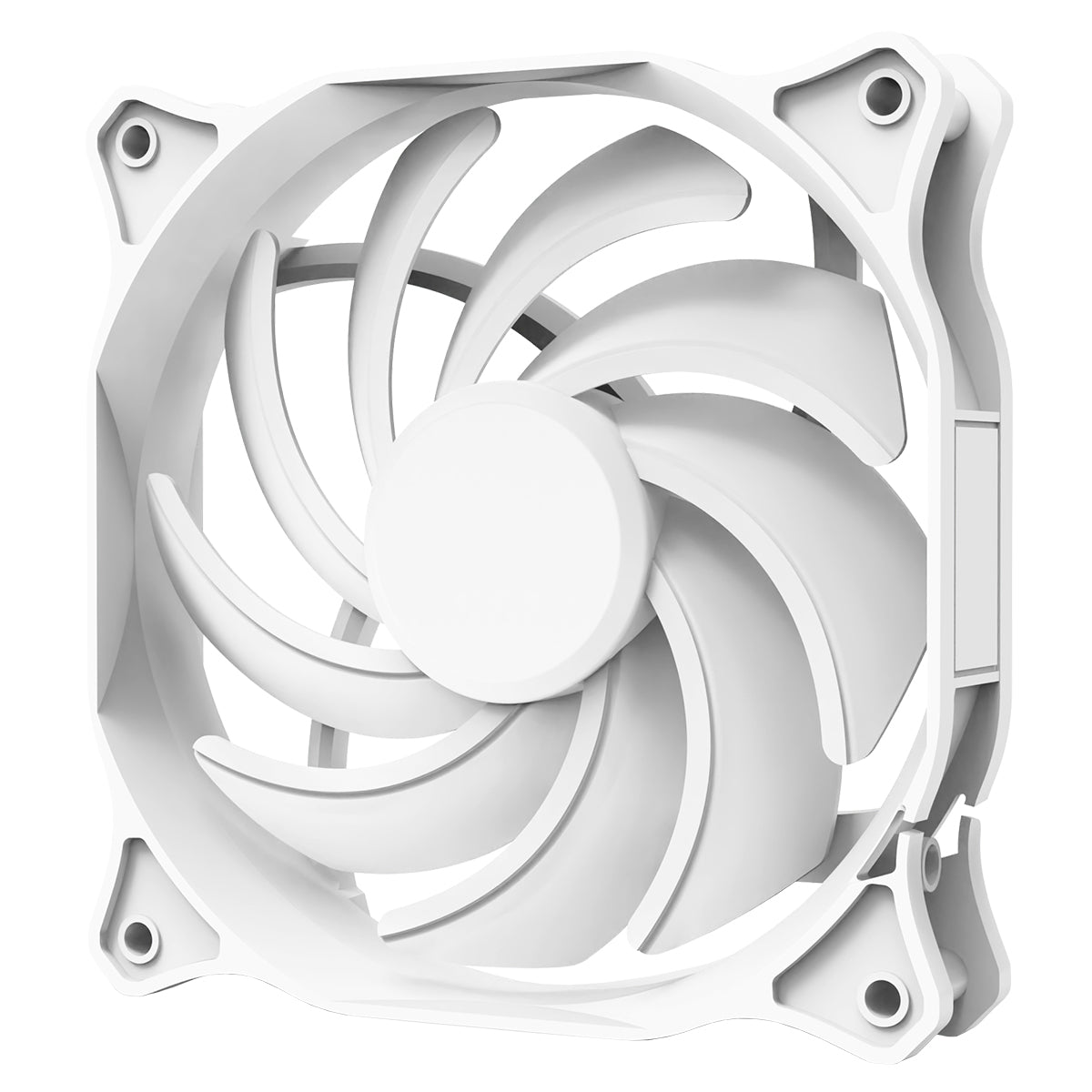 CiT Siberia 120mm RGB Rainbow White Master PC Inner-Ring Cooling Fan - Destello