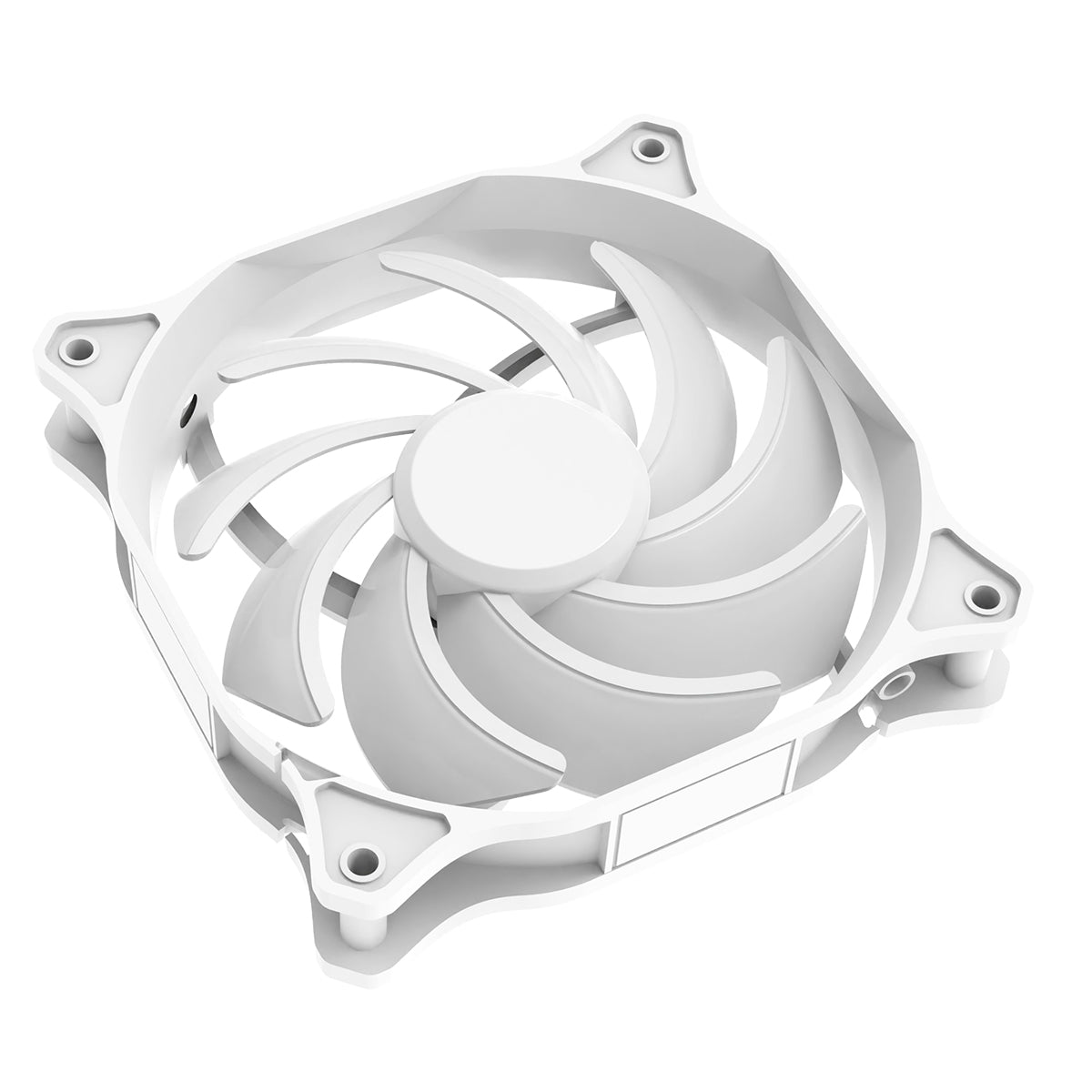 CiT Siberia 120mm RGB Rainbow White Master PC Inner-Ring Cooling Fan - Destello