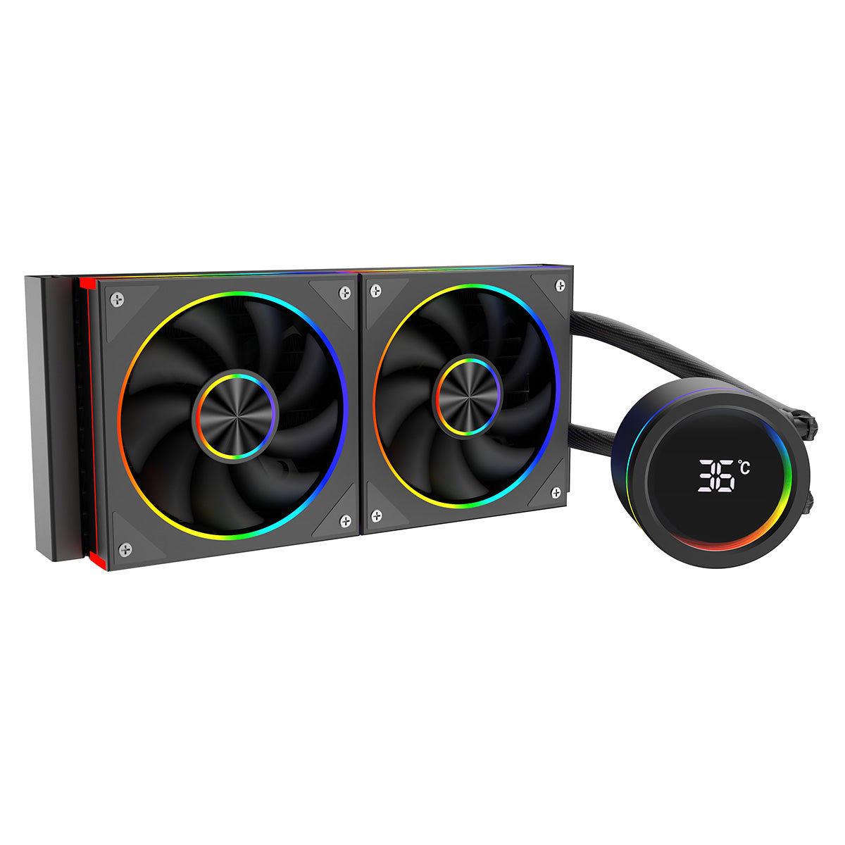 CiT Pro Saturn Watercooler 240mm Black With Display - Destello