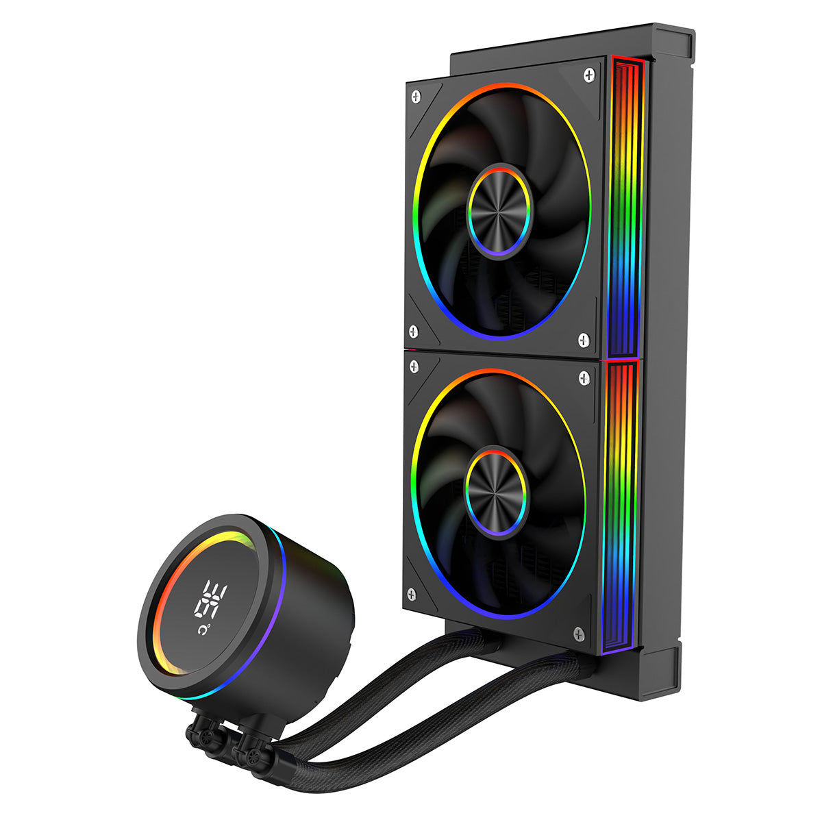 CiT Pro Saturn Watercooler 240mm Black With Display - Destello