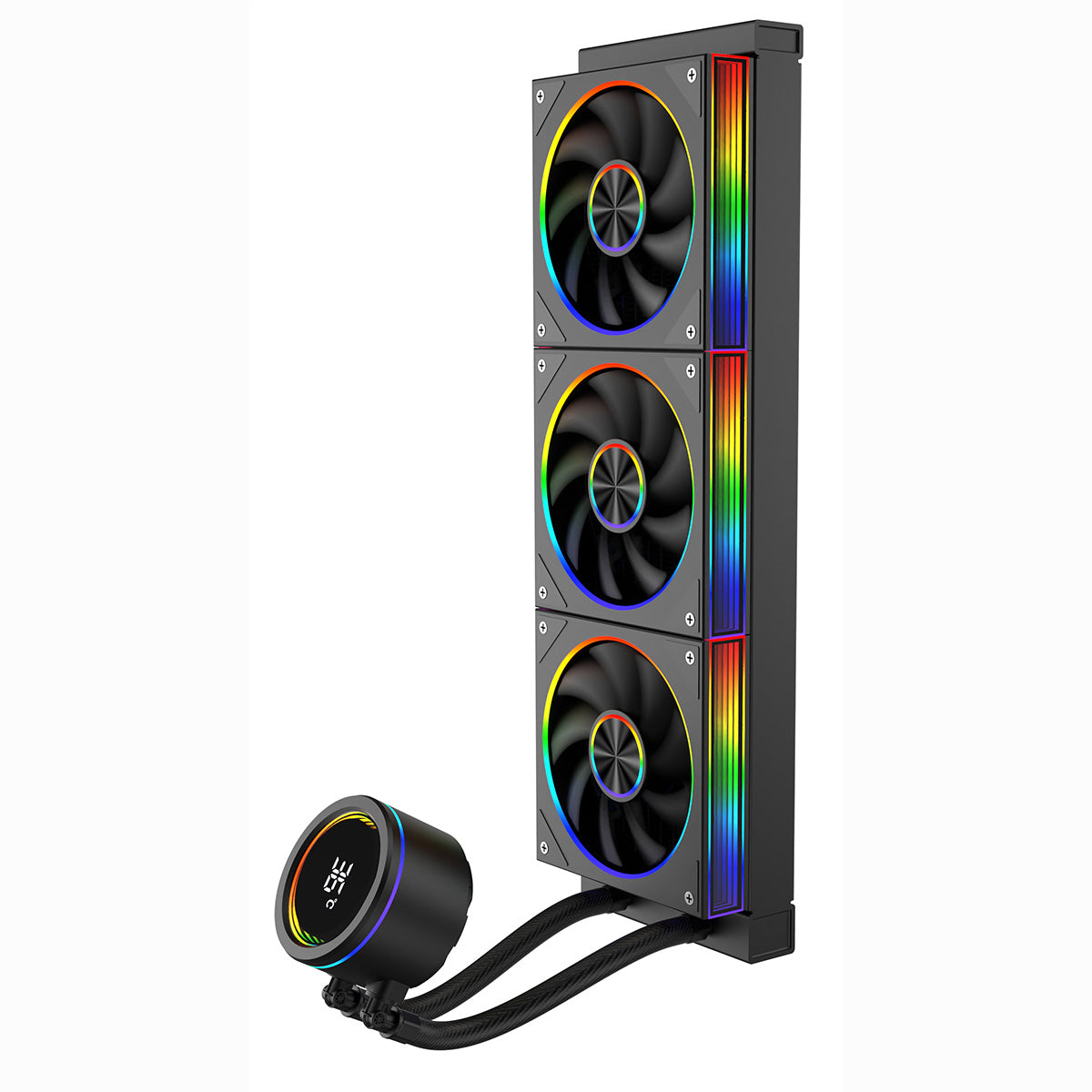 CiT Pro Saturn Watercooler 360mm Black With Display - Destello