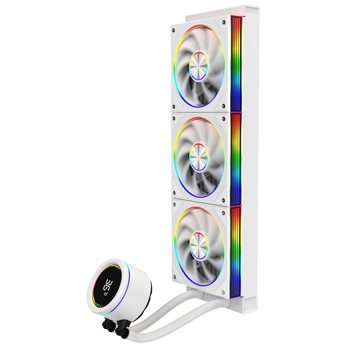 CiT Pro Saturn Watercooler 360mm White With Display