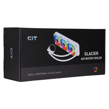 CiT Pro Glacier Watercooler 360mm White ARGB Infinity