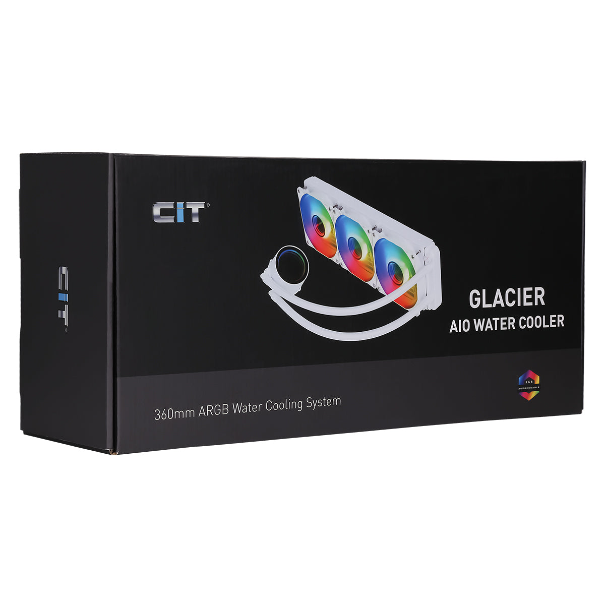 CiT Pro Glacier Watercooler 360mm White ARGB Infinity - Destello