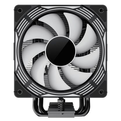 GameMax Ice Force Black CPU Cooler With 120mm FN12A-C8I PWM ARGB Infinity Fan 4 x 6mm Heat Pipes TDP 200W