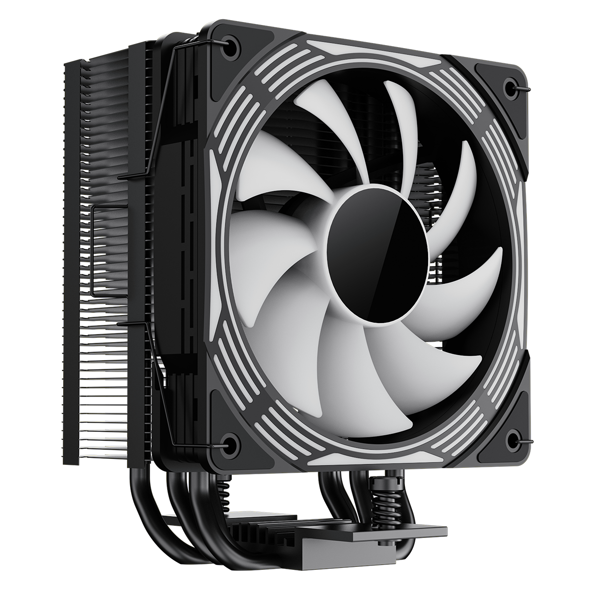 GameMax Ice Force Black CPU Cooler With 120mm FN12A-C8I PWM ARGB Infinity Fan 4 x 6mm Heat Pipes TDP 200W