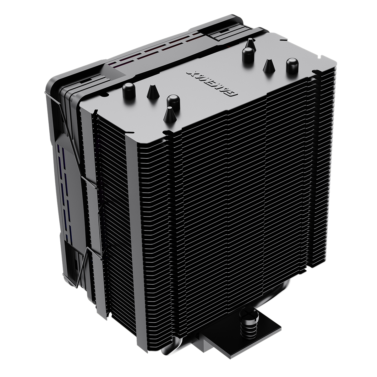 GameMax Ice Force Black CPU Cooler With 120mm FN12A-C8I PWM ARGB Infinity Fan 4 x 6mm Heat Pipes TDP 200W