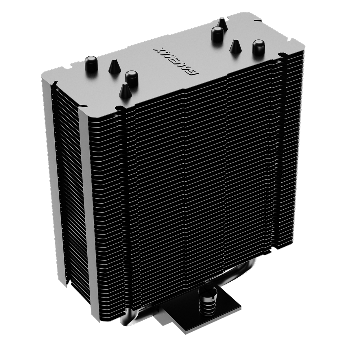 GameMax Ice Force Black CPU Cooler With 120mm FN12A-C8I PWM ARGB Infinity Fan 4 x 6mm Heat Pipes TDP 200W