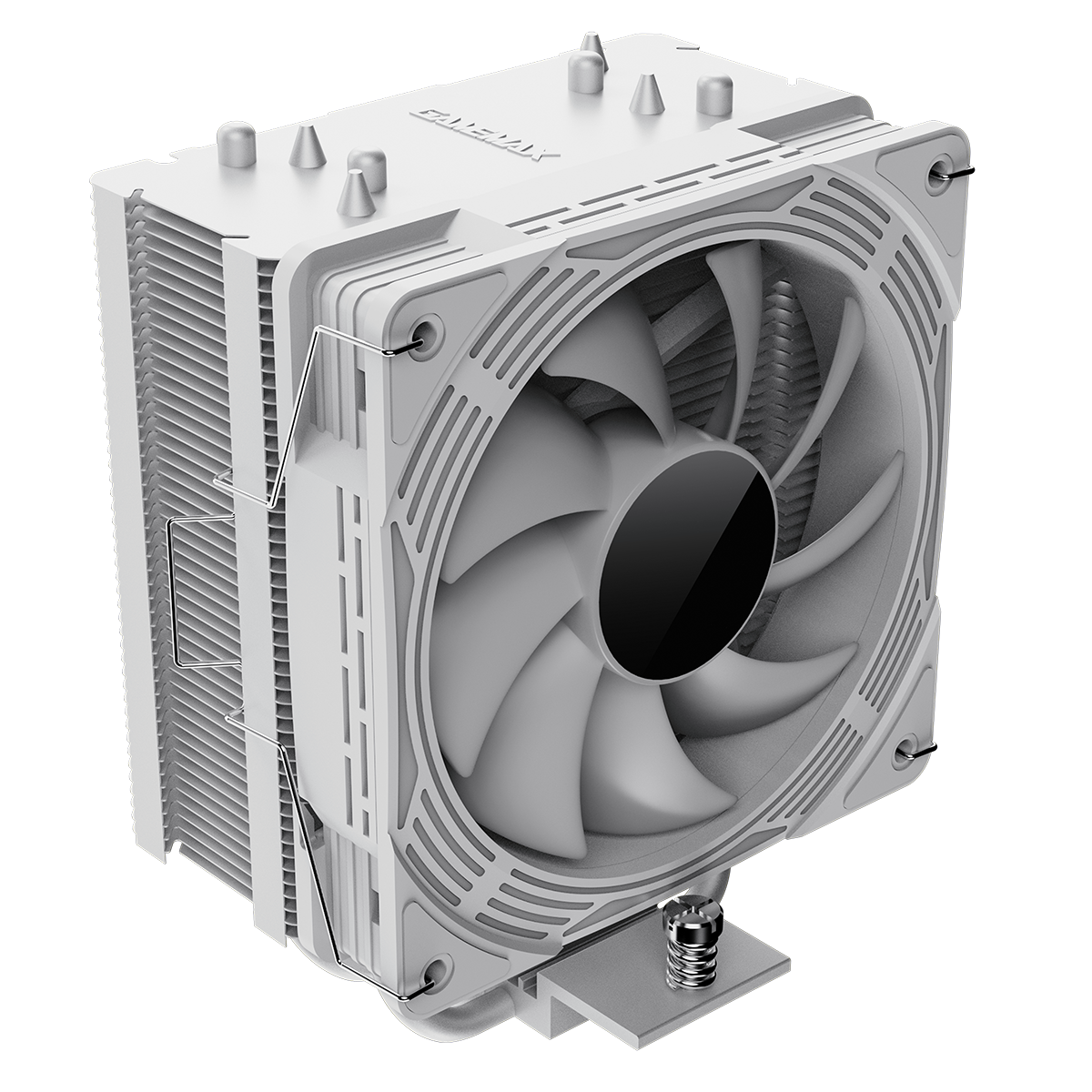 GameMax Ice Force White CPU Cooler With 120mm FN12A-C8I PWM ARGB Infinity Fan 4 x 6mm Heat Pipes TDP 200W - Destello