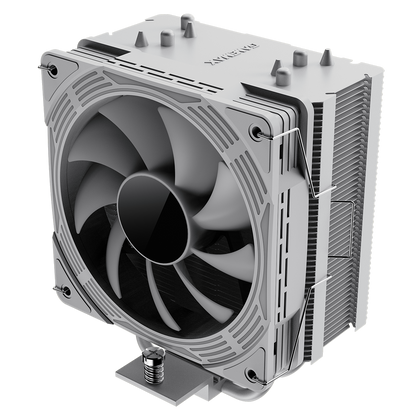 GameMax Ice Force White CPU Cooler With 120mm FN12A-C8I PWM ARGB Infinity Fan 4 x 6mm Heat Pipes TDP 200W - Destello