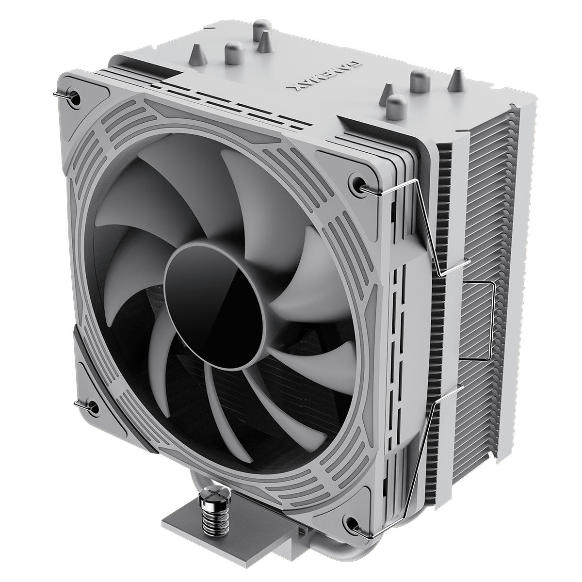 GameMax Ice Force White CPU Cooler With 120mm FN12A-C8I PWM ARGB Infinity Fan 4 x 6mm Heat Pipes TDP 200W