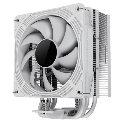 GameMax Ice Force White CPU Cooler With 120mm FN12A-C8I PWM ARGB Infinity Fan 4 x 6mm Heat Pipes TDP 200W - Destello