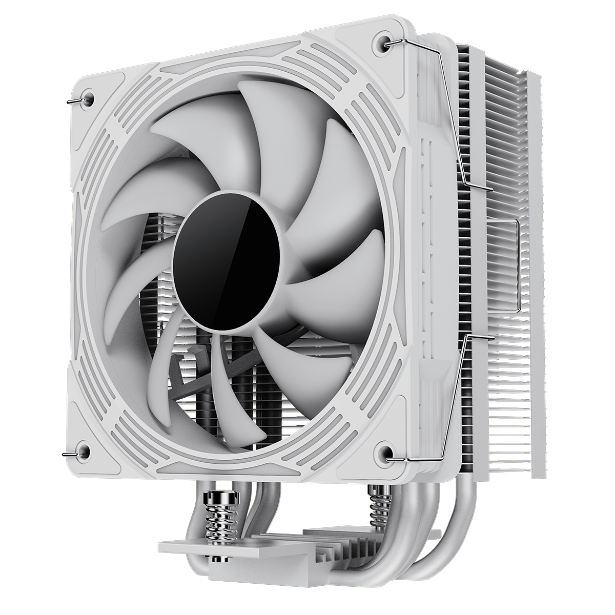 GameMax Ice Force White CPU Cooler With 120mm FN12A-C8I PWM ARGB Infinity Fan 4 x 6mm Heat Pipes TDP 200W - Destello
