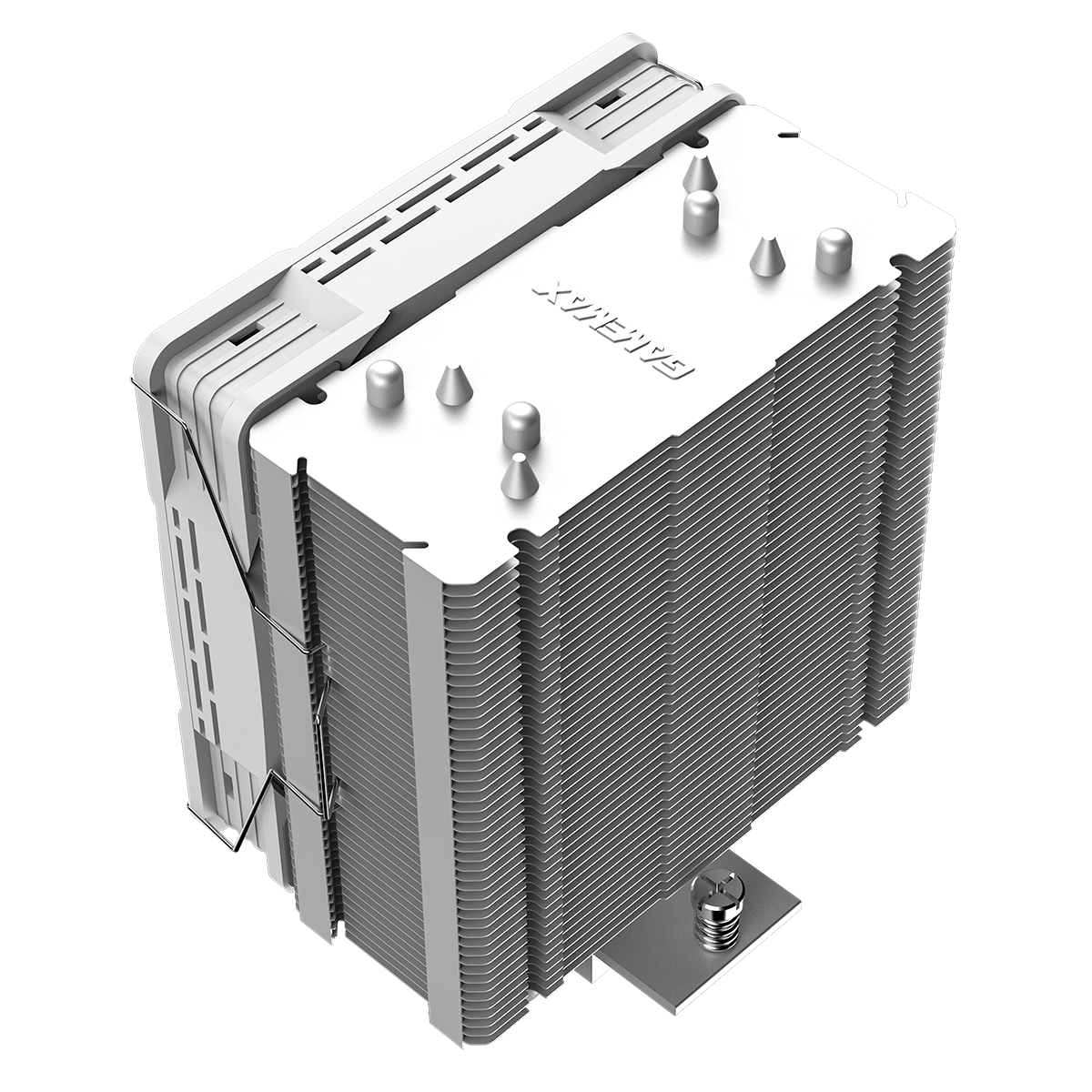 GameMax Ice Force White CPU Cooler With 120mm FN12A-C8I PWM ARGB Infinity Fan 4 x 6mm Heat Pipes TDP 200W - Destello