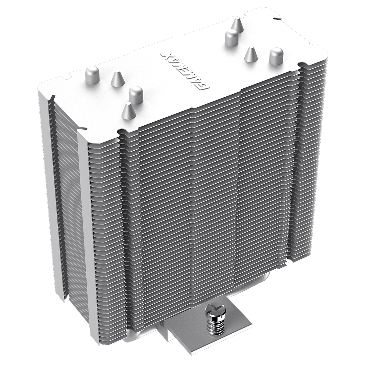 GameMax Ice Force White CPU Cooler With 120mm FN12A-C8I PWM ARGB Infinity Fan 4 x 6mm Heat Pipes TDP 200W - Destello