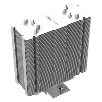 GameMax Ice Force White CPU Cooler With 120mm FN12A-C8I PWM ARGB Infinity Fan 4 x 6mm Heat Pipes TDP 200W - Destello