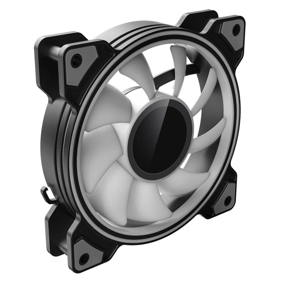 GameMax Infinity 120mm ARGB Dual-Ring Black Fan - Destello
