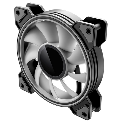 GameMax Infinity 120mm ARGB Dual-Ring Black Fan - Destello