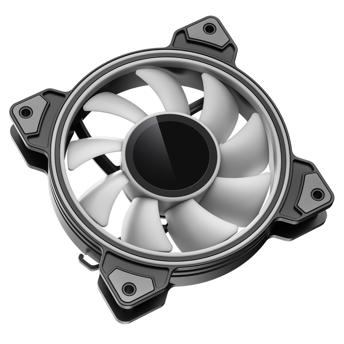 GameMax Infinity 120mm ARGB Dual-Ring Black Fan - Destello