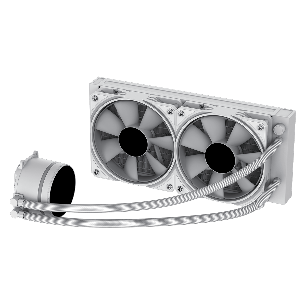 GameMax Iceburg 240mm White AIO ARGB Water Cooler - Destello