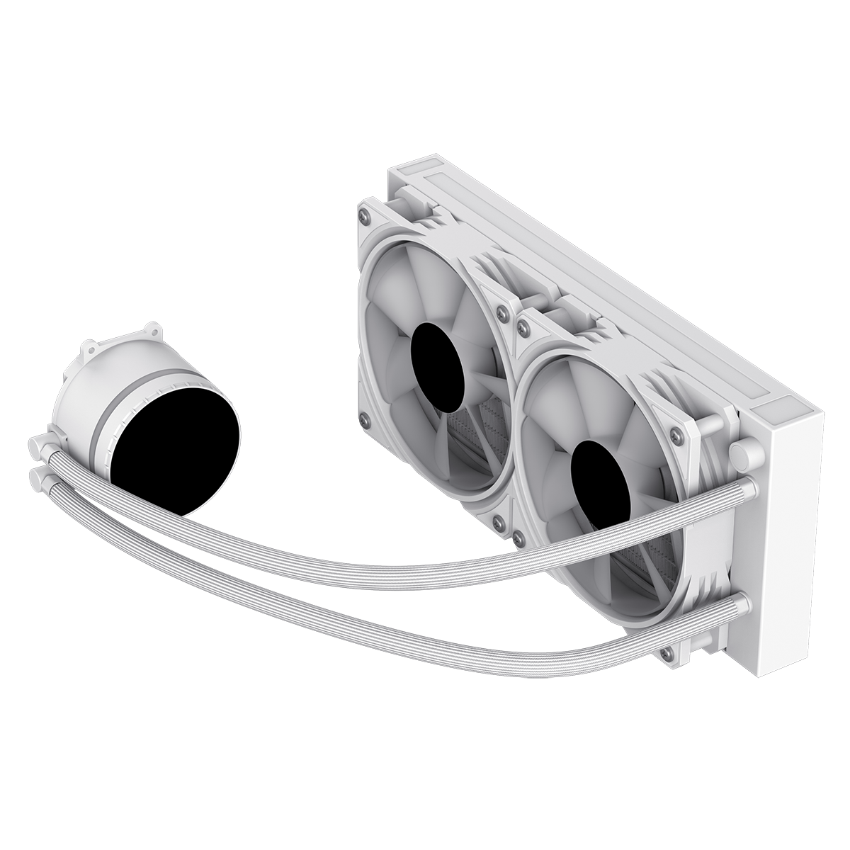 GameMax Iceburg 240mm White AIO ARGB Water Cooler - Destello