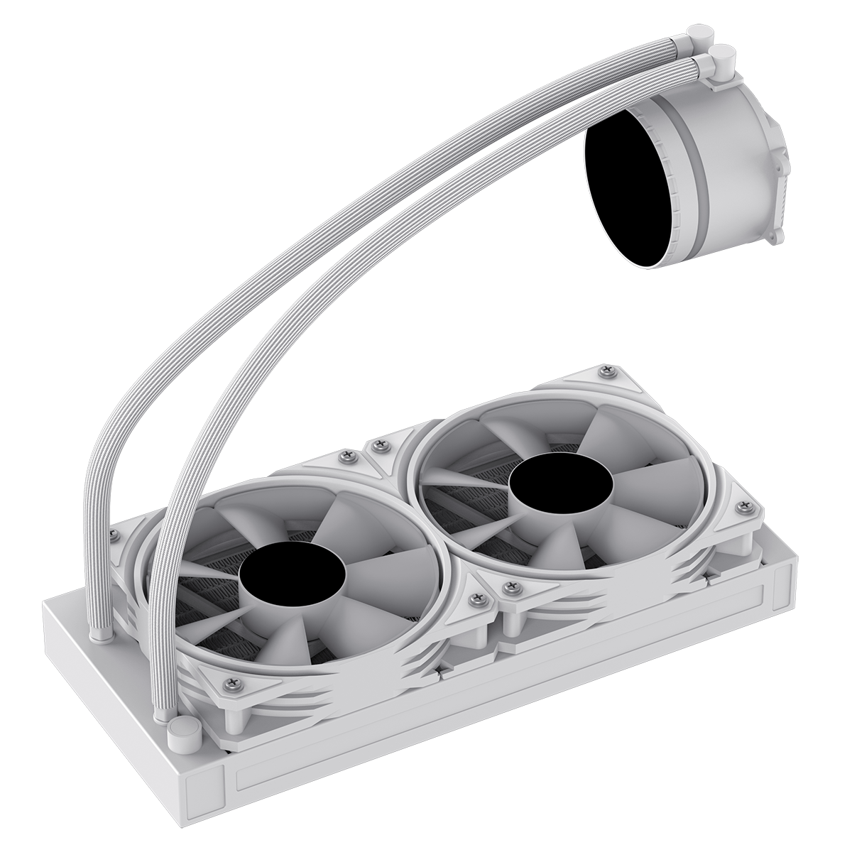 GameMax Iceburg 240mm White AIO ARGB Water Cooler - Destello