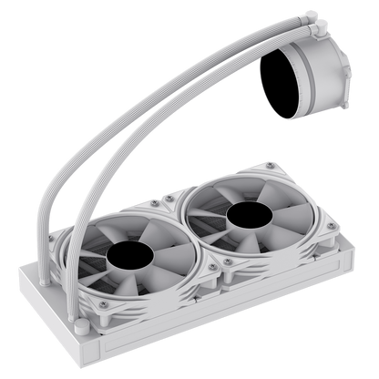 GameMax Iceburg 240mm White AIO ARGB Water Cooler - Destello