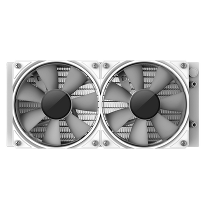 GameMax Iceburg 240mm White AIO ARGB Water Cooler - Destello