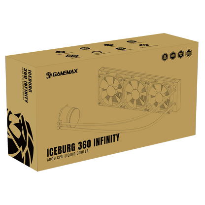 GameMax Iceburg 360mm AIO ARGB Water Cooler - Destello