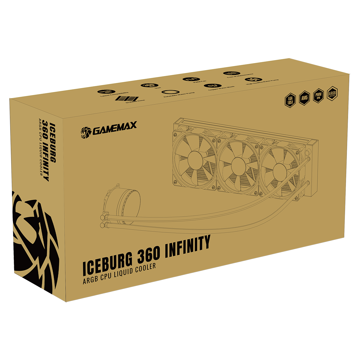 GameMax Iceburg 360mm AIO ARGB Water Cooler - Destello