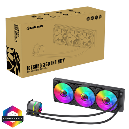 GameMax Iceburg 360mm AIO ARGB Water Cooler - Destello