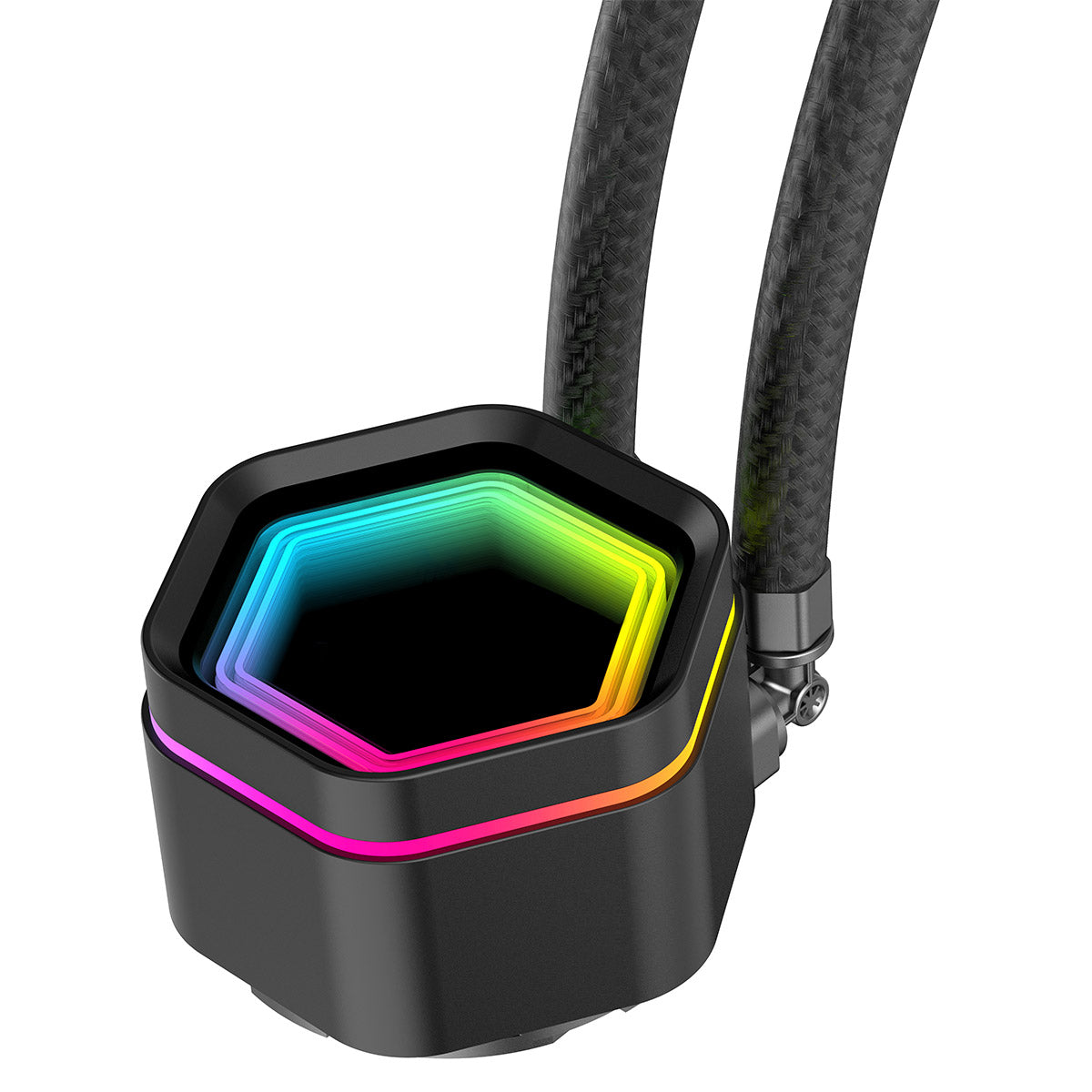 Powercool Edge Black ARGB All-In-One 240mm Intel and AMD CPU Infinity Watercooler - Destello