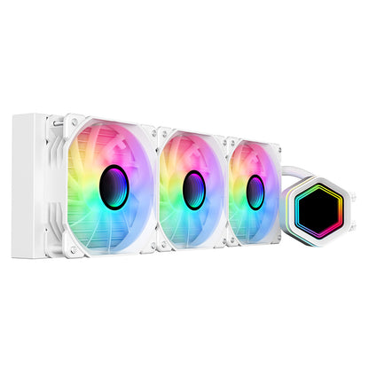 Powercool Edge White ARGB All-In-One 360mm Intel and AMD CPU Infinity Watercooler