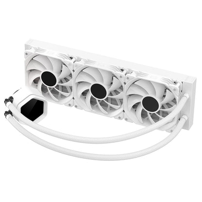 Powercool Edge White ARGB All-In-One 360mm Intel and AMD CPU Infinity Watercooler - Destello
