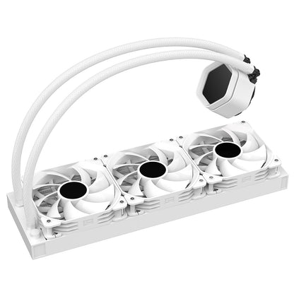 Powercool Edge White ARGB All-In-One 360mm Intel and AMD CPU Infinity Watercooler - Destello