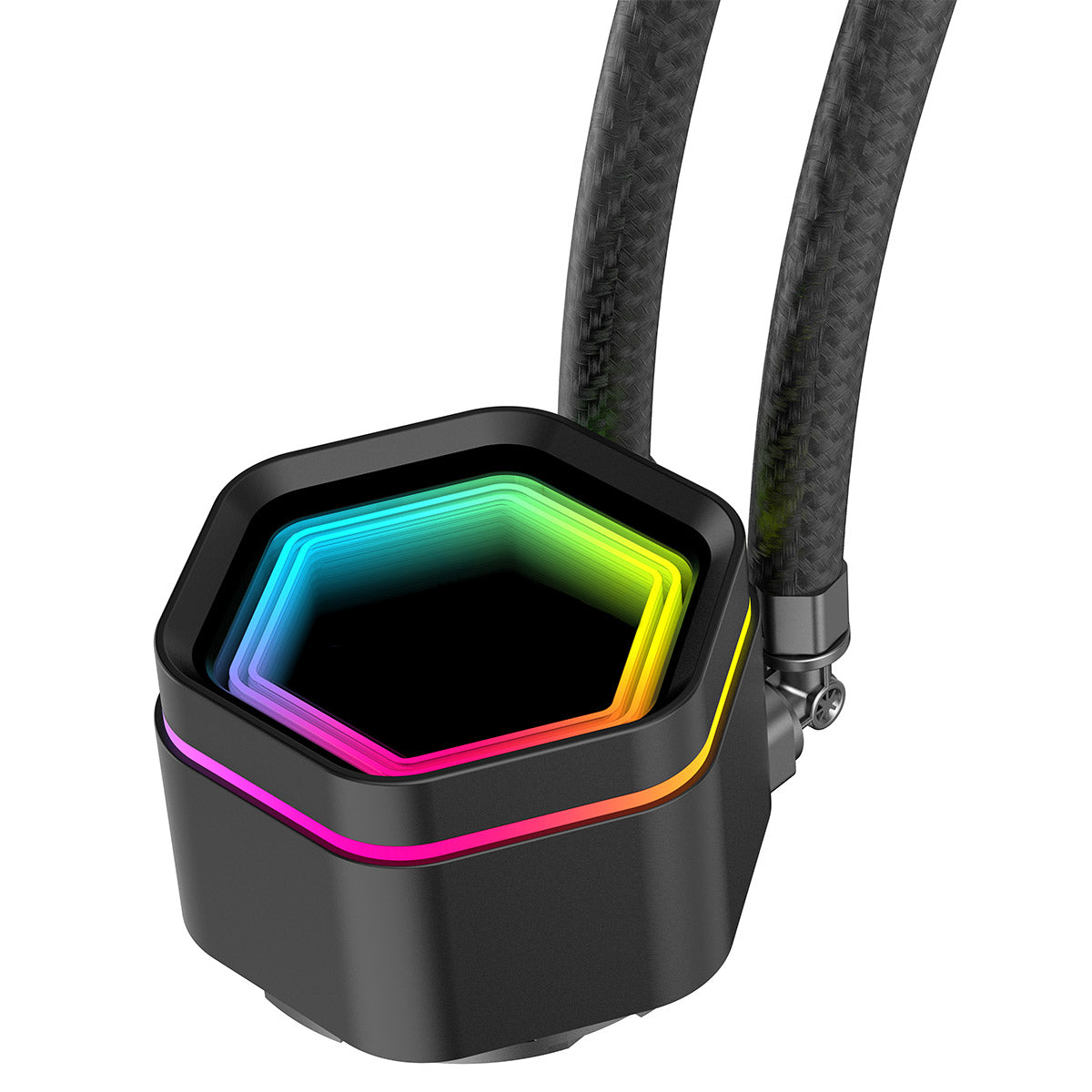 Powercool Velocity Black ARGB All-In-One 120mm Intel and AMD FDB Infinity Watercooler - Destello