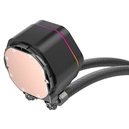 Powercool Velocity Black ARGB All-In-One 120mm Intel and AMD FDB Infinity Watercooler - Destello