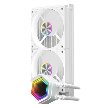 Powercool Velocity White ARGB All-In-One 240mm Intel and AMD FDB Infinity Watercooler - Destello