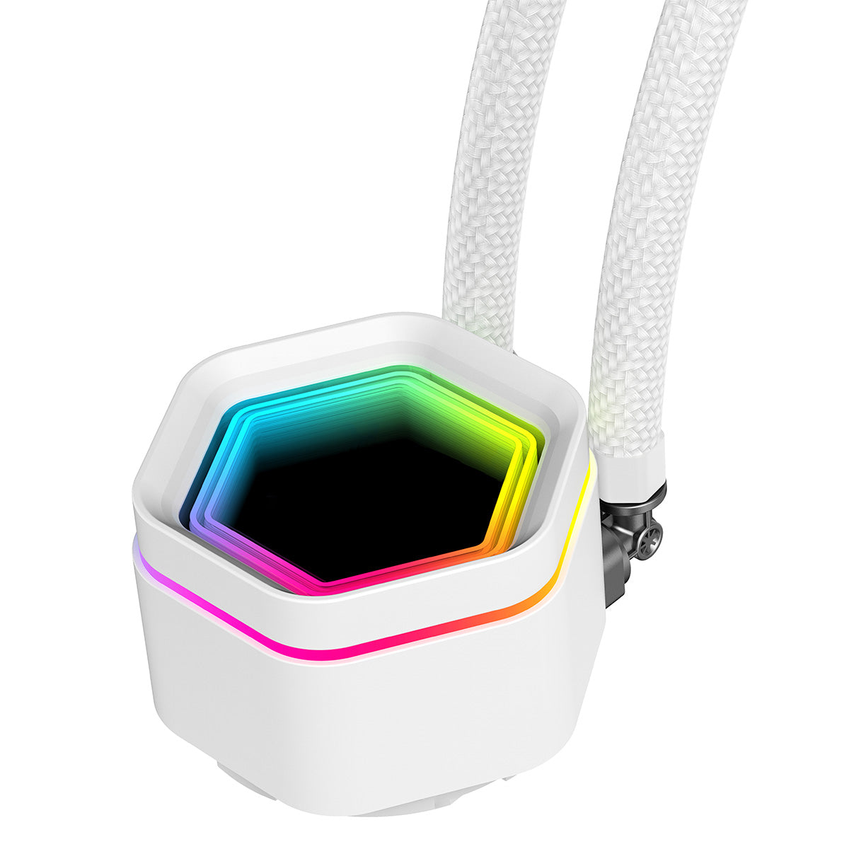 Powercool Velocity White ARGB All-In-One 240mm Intel and AMD FDB Infinity Watercooler - Destello
