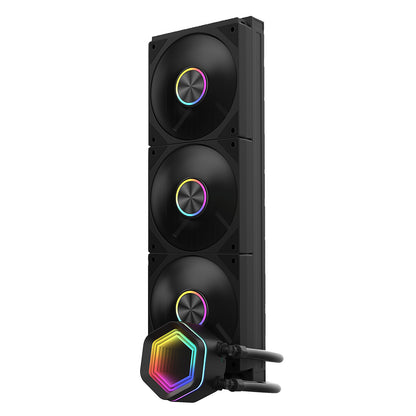 Powercool Velocity Black ARGB All-In-One 360mm Intel and AMD FDB Infinity Watercooler - Destello