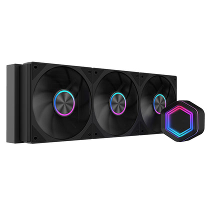 Powercool Velocity Black ARGB All-In-One 360mm Intel and AMD FDB Infinity Watercooler - Destello