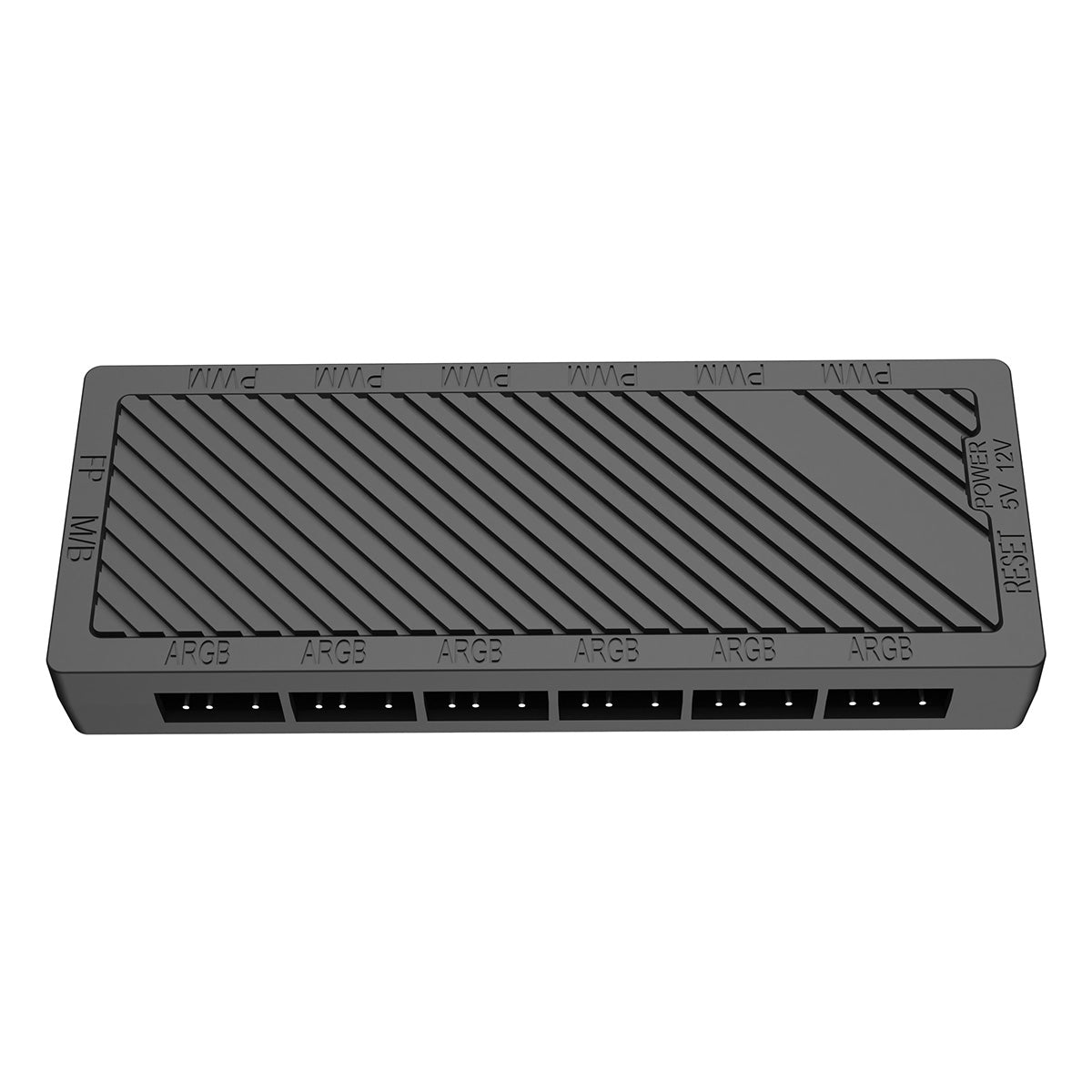 CiT Celsius Black Micro-ATX Gaming Case with Tempered Glass Front and Side Panels with 3 x 120mm ARGB PWM Infinity Fans - Destello