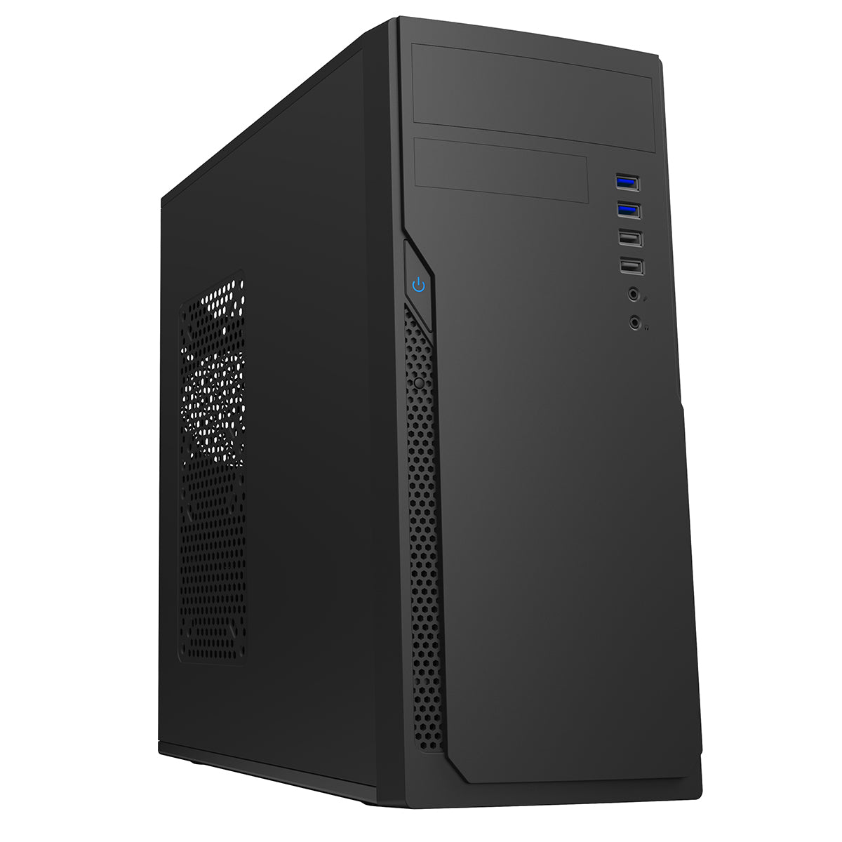 CiT Classic Black Midi ATX Case 500w PSU